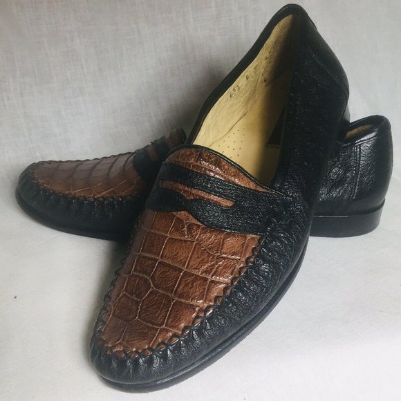 Zelli Men’s 9 Crocodile & Ostrich made in Italy - Picture 1 of 9